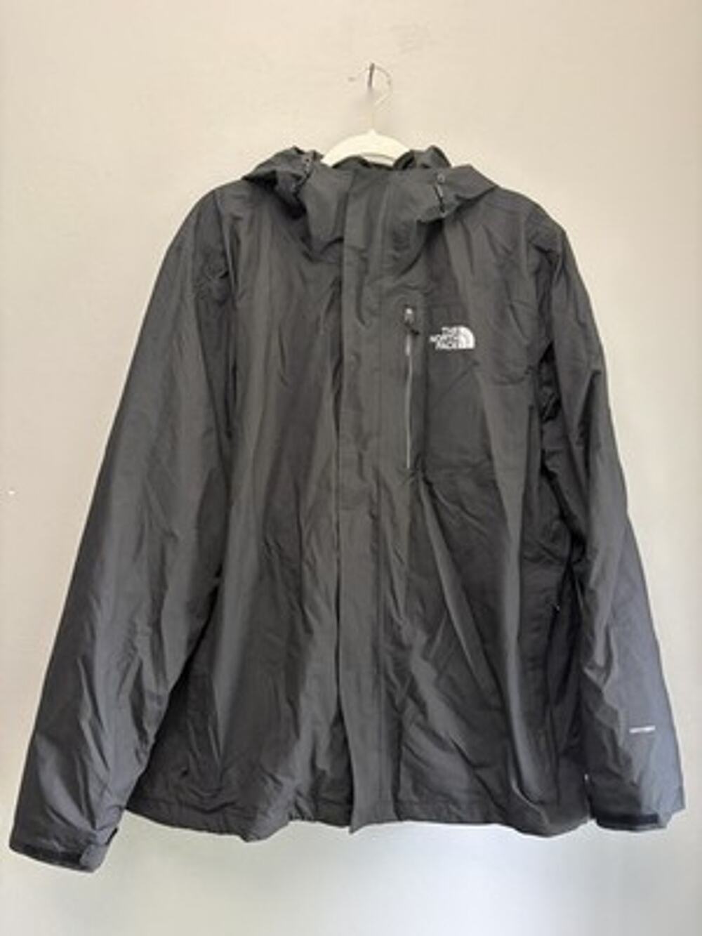 The North Face HyVent Dryvent Jacket Mens XL Black EUC (0181)